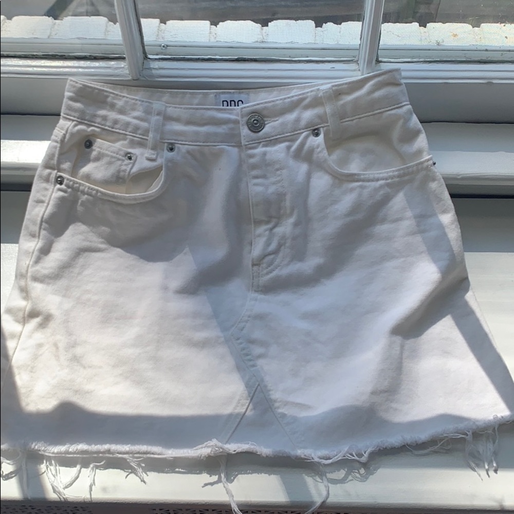 Urban Outfitters BDG White Jean Skirt